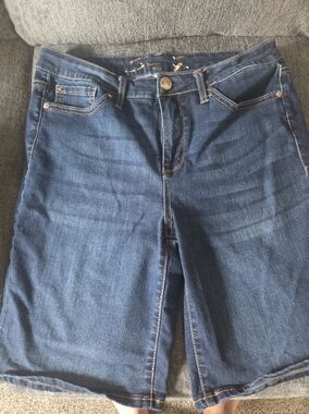 Seven7 Women's Dark Blue Denim Shorts